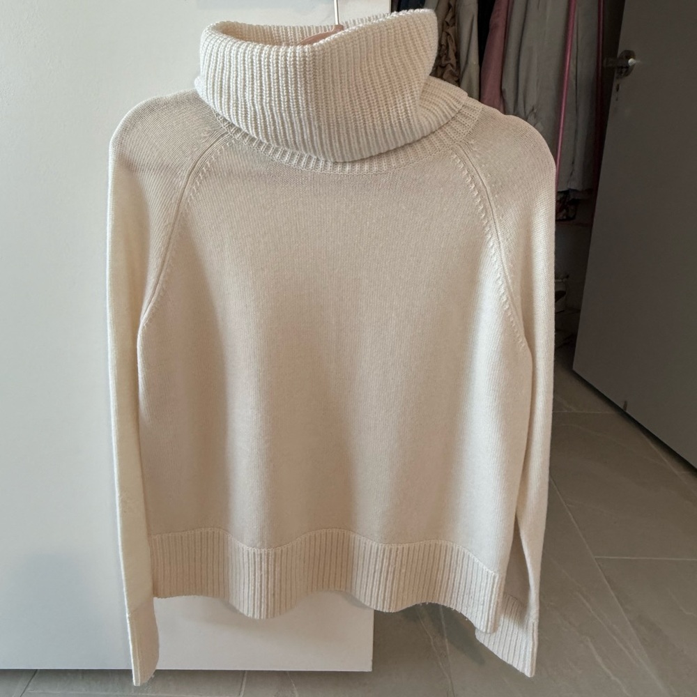 Zimmermann Cream Turtleneck Sweater